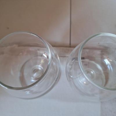2 Glass Goblets