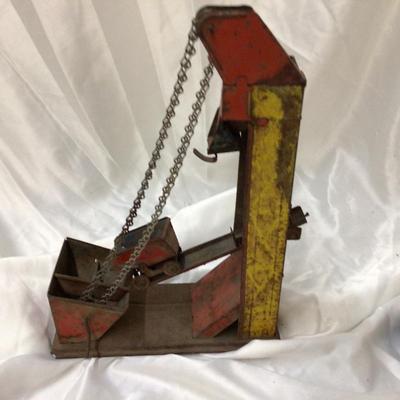 Vintage Conveyor Belt Scoop Metal Toy And Tonka Pickup Truck