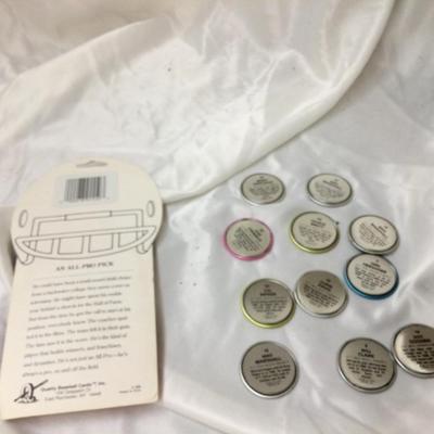 1990 Team Football Cards And Baseball Metal Disks