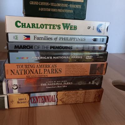 MOVIES ON DVD'S AND VHS