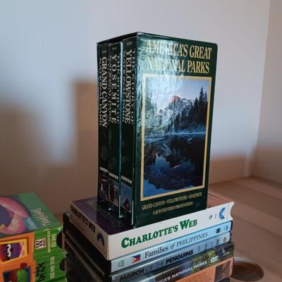 MOVIES ON DVD'S AND VHS