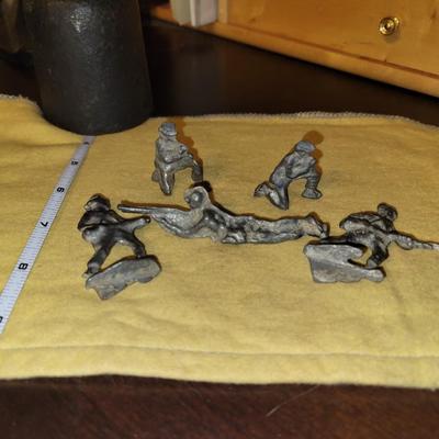 Vintage Trench Art Army Men