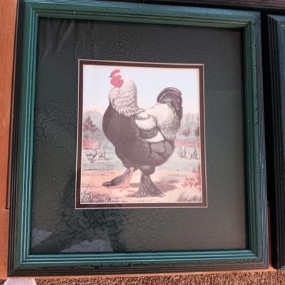 FRAMED ROOSTER WALL ART