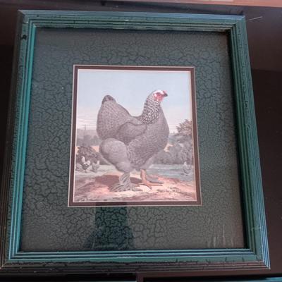 FRAMED ROOSTER WALL ART
