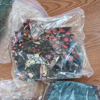 SCRAPS OF SEWING MATERIAL