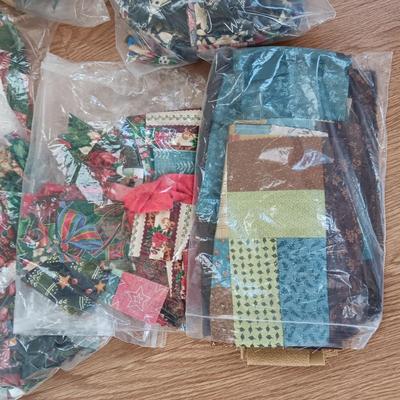 SCRAPS OF SEWING MATERIAL