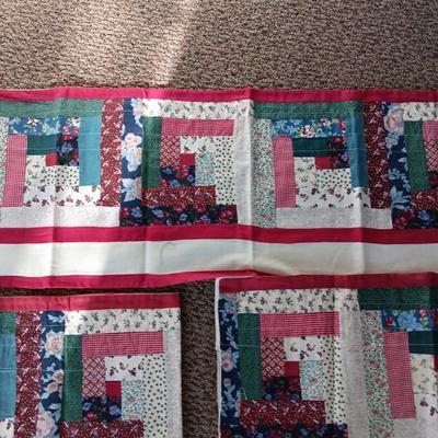 5 QUILTED WINDOW VALANCES