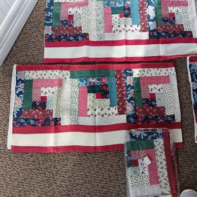 5 QUILTED WINDOW VALANCES