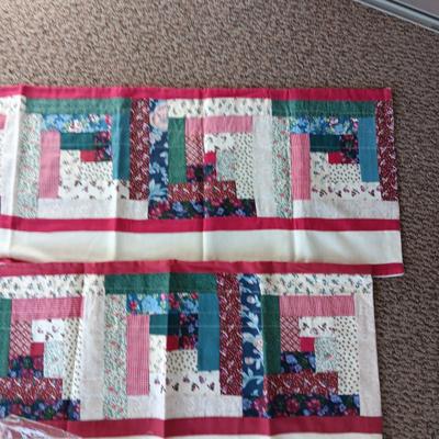 5 QUILTED WINDOW VALANCES