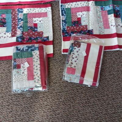 5 QUILTED WINDOW VALANCES