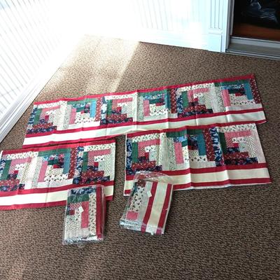 5 QUILTED WINDOW VALANCES