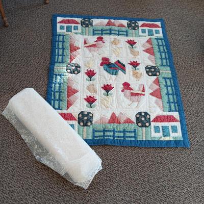 BABY OR WALL HUNG QUILT AND LACEY SEWING MATERIAL