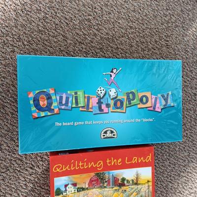 NEW SEALED QUILT-OPOLY BOARD GAME AND 100 PIECE PUZZLE