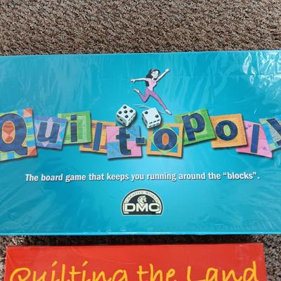 NEW SEALED QUILT-OPOLY BOARD GAME AND 100 PIECE PUZZLE