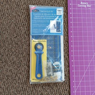 NEW START TO QUILT KIT AND A ROTARY CUTTING MAT
