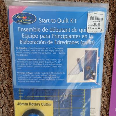 NEW START TO QUILT KIT AND A ROTARY CUTTING MAT