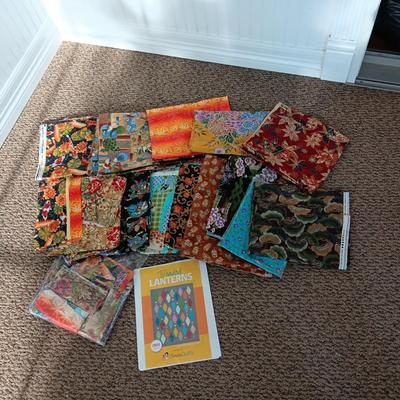 SEWING MATERIAL WITH INSTRUCTION BOOK FOR BEADED LANTERNS QUILT