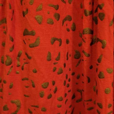 Vintage Sky Brand Empire Cut Animal Print Dress Cougar w/Rhinestone Waist