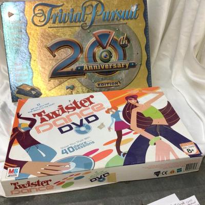 Trivia Presuit 20 Anniversary, Twister Dance Games