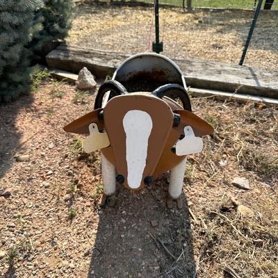 STEEL STEER FLOWER POT