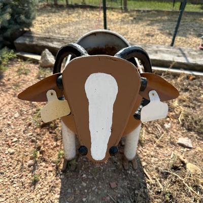 STEEL STEER FLOWER POT