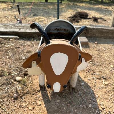 STEEL STEER FLOWER POT