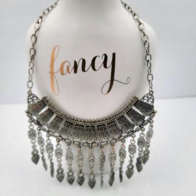Silvertone Bold Runway Fashion Necklaces