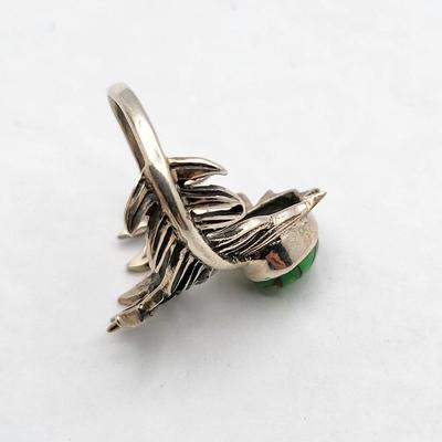 Two Leaf Motif SS & Stone Rings 10.9 Gr