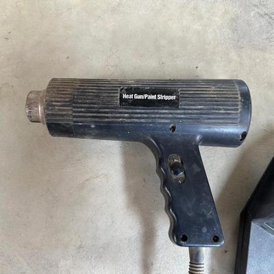 10" CIRCULAR SAW, HEAT GUN AND AN ELECTRIC STAPLER