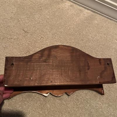 Ornate Wooden Framed Beveled Mirror & Shelf (2DR-MG)