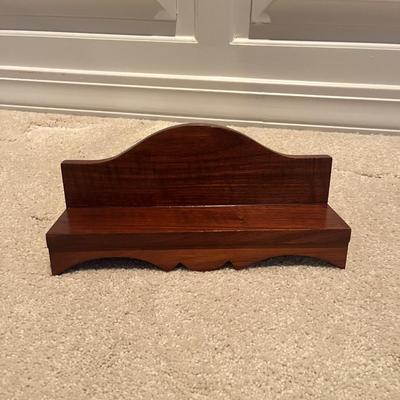 Ornate Wooden Framed Beveled Mirror & Shelf (2DR-MG)