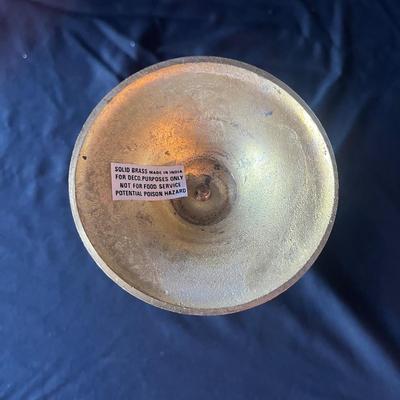 Brass Candleholders with Hurricane Glass (2DR-MG)