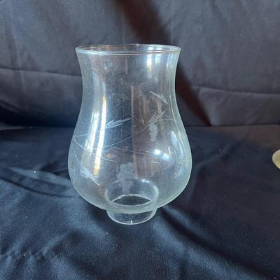 Brass Candleholders with Hurricane Glass (2DR-MG)