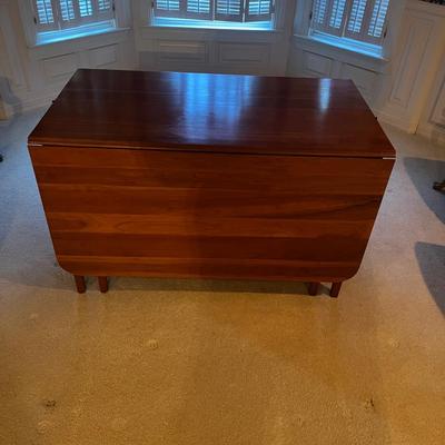 Large Wooden Drop Leaf Dining Table (2DR-MG)