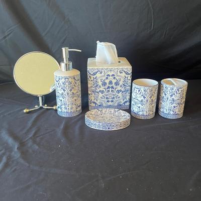 Kassitex Ceramic Bathroom Accessories & Mirror (2D-MG)