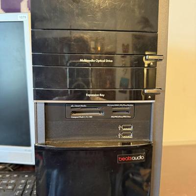 HP desktop computer with printer