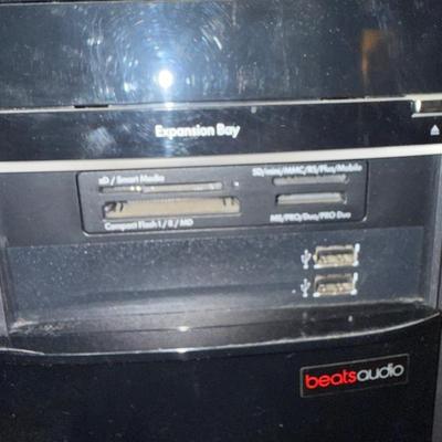 HP desktop computer with printer