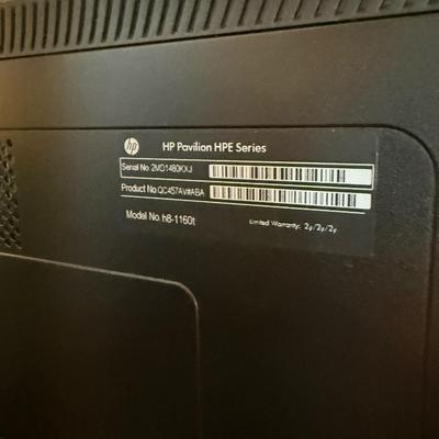 HP desktop computer with printer