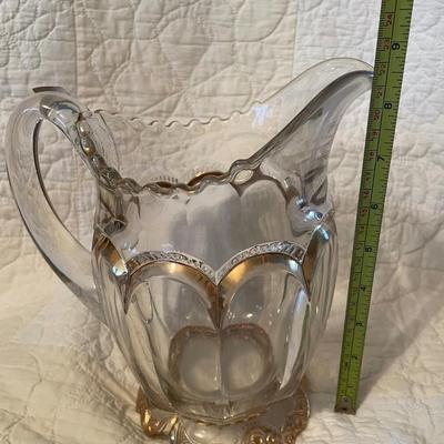 EAPG Gold pitcher/creamer