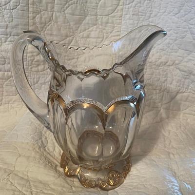 EAPG Gold pitcher/creamer