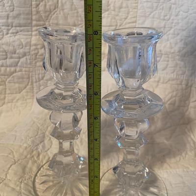 Crystal candle holders