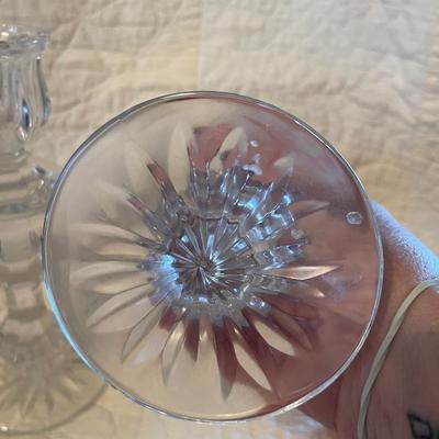 Crystal candle holders