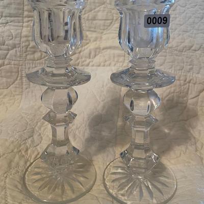 Crystal candle holders