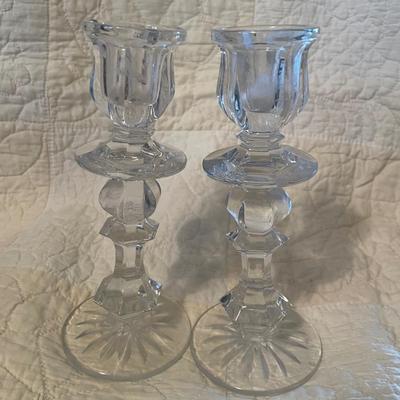 Crystal candle holders