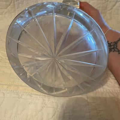 Crystal etched pitcher