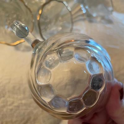 Hazelware colonial swirl-crystal punch bowl