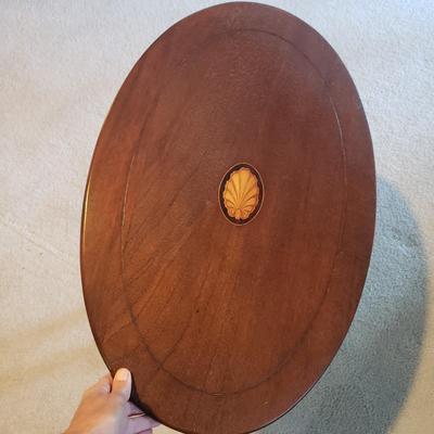 Shell Inlay Claw Foot Side Table (2LR-KD)