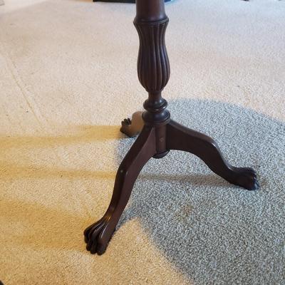 Shell Inlay Claw Foot Side Table (2LR-KD)