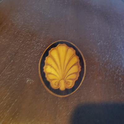 Shell Inlay Claw Foot Side Table (2LR-KD)