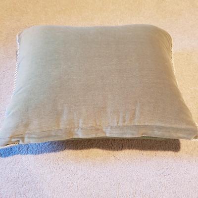Two Signed Floral Prints and Two Floral Embroidered Pillows (2S-KD)